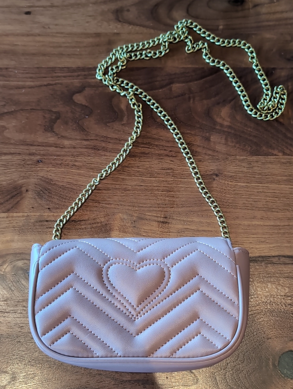 G U C C I Matelasse Mini GG Marmont Shoulder Bag Porcelain Rose - Picture 4 of 17